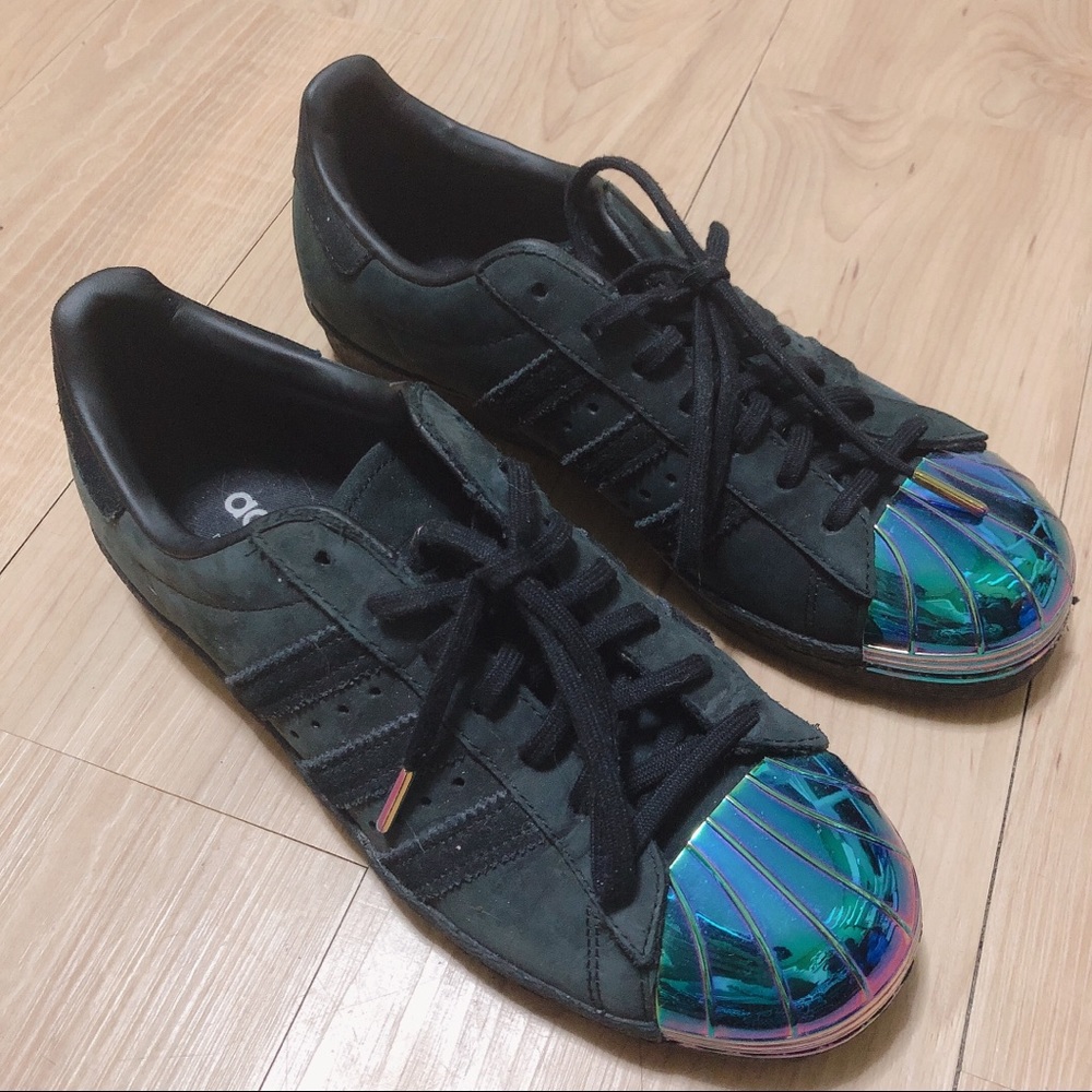 Adidas Originals Superstar Sneakers — Black Suede